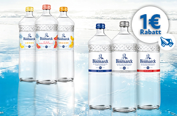Hansa Mineralbrunnen Fürst Bismarck Rabattaktion 1 Euro - KW 36 und 37 in 2026